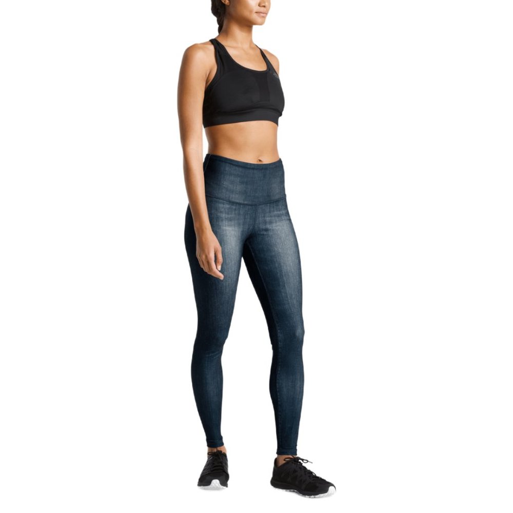 The North Face TNF™ High-Rise Tights -  Denim Print - Flash Dry - Small - EUC